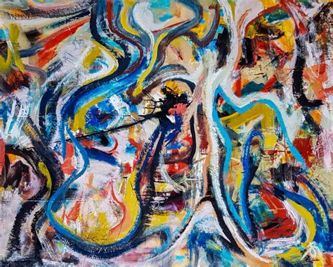 Subteni N 2 Abstract Expressionism P Painting By Retne Artmajeur
