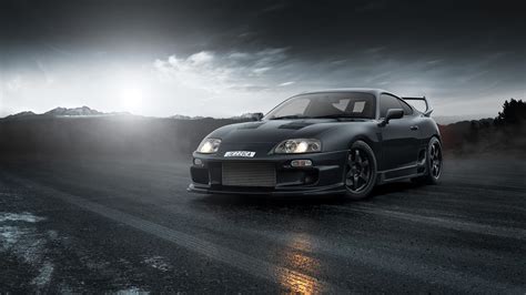 Japanese Black Cars Black Fast And Furious Toyota Supra Car 90s