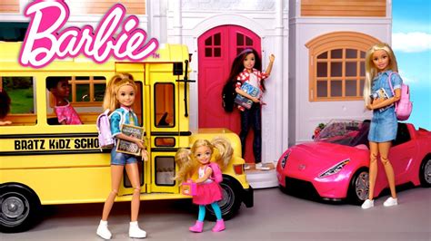 Barbie Dolls First Day Of School Routine Dreamhouse Adventures Toys
