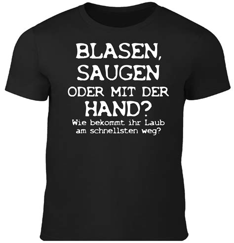 Herren Fun T Shirt Blasen Saugen Oder Hand Jetzt Online Bestellen