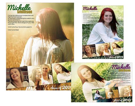 Seniors Ads Yearbook Templates Michelle 1499 Arc4studio