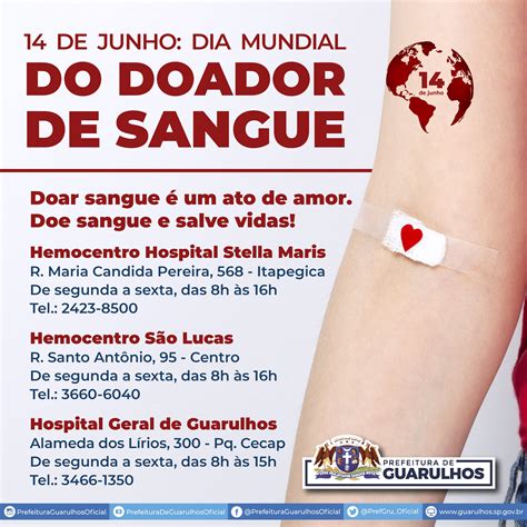 Guarulhos Lan A Campanha De Incentivo Doa O De Sangue Click Guarulhos