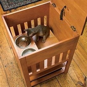 The cool new tiered cat feeding station lets your cat eat peacefully undisturbed by other larger pets in a private, secure and elegant wooden chamber. Product Review: Orvis Dog Proof Feeding Station - Dogtime