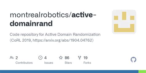 Github Montrealroboticsactive Domainrand Code Repository For Active