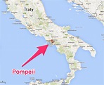 Pompeii Italy Map / Pompeii Italia kart | Pompeii italy, Italy history ...