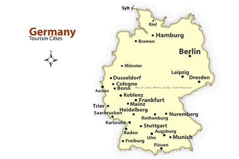 German Cities Map Best Places To Visit In Germany