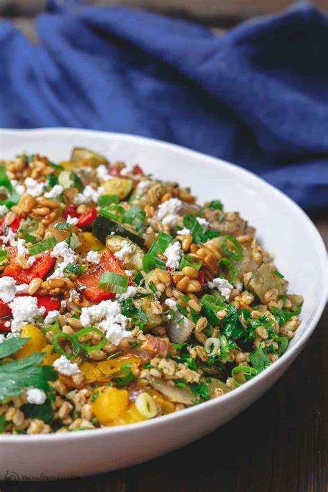 Barley Recipe With Roasted Vegetables The Mediterranean Dish