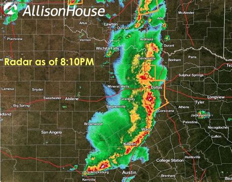 810pm Radar Update North And Central Texas Texas Storm Chasers