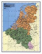 Detailed political and administrative map of Belgium, Netherlands and ...
