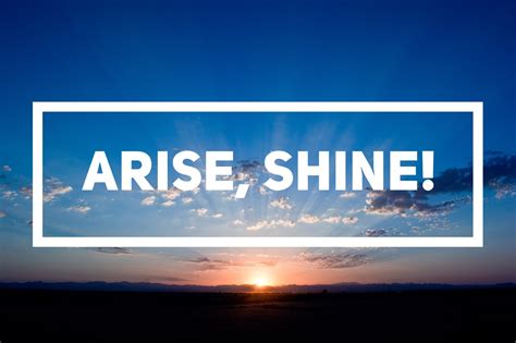 Logos Arise Shine