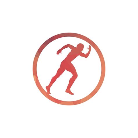 premium vector running and marathon logo vector design running man vector symbol sport and