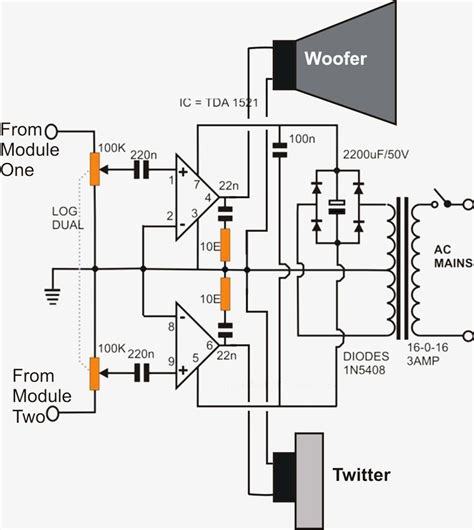 Subwoofer Amplifier Circuit Diagram