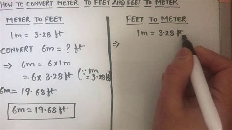 Also, explore tools to convert foot or meter to other length units or learn more about length a foot was defined as exactly 0.3048 meters in 1959. How to convert meter(m) to feet(ft) and feet to meter ...