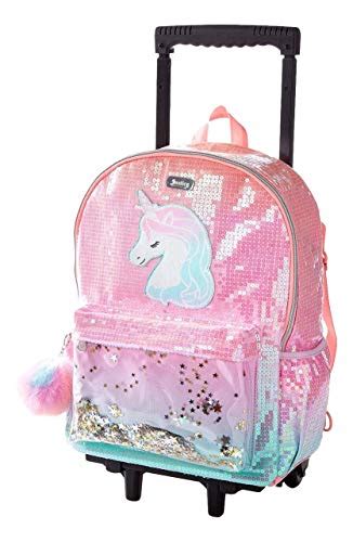 4.7 out of 5 stars. Cute Unicorn Backpack with Wheels in Pink Ombre Sequin ...