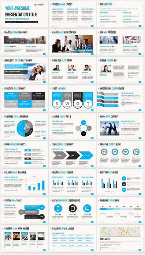 Ultimate Professional Business PowerPoint Template Clean Slides Business Presentation