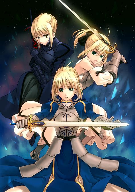 artoria pendragon, saber, saber alter, and saber lily (fate and 2 more) drawn by momo_(gomenne 