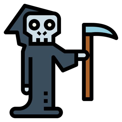 Grim Reaper Smalllikeart Lineal Color Icon