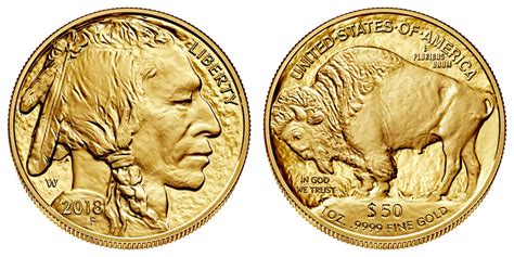 2018 W Gold American Buffalo Bullion Coin Deep Cameo Proof 50 One