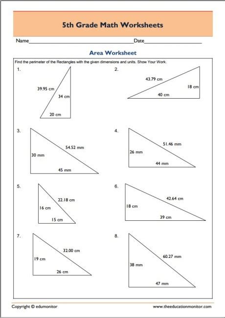 10.000+ free math 10.000+ free math worksheets, we hope that our educational material will be of great support for you teachers. Printable 5th Grade Math Worksheets pdf - Area and ...