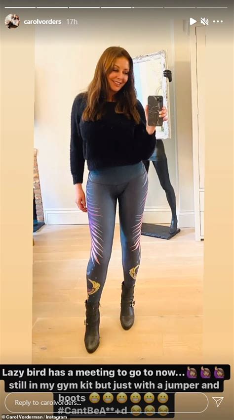 Carol Vorderman 60 Flaunts Her Incredible Physique In Skin Tight Gym Leggings And Boots
