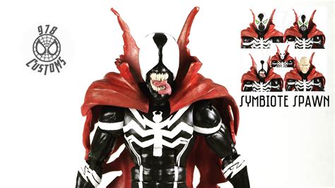 Symbiote Spawn Custom Marvel Legends Spider Man 6 Action Figure Review