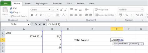 Click on the cell where you want the result of the calculation to appear. Lapskaus IT: Adding up all values in a column in Excel