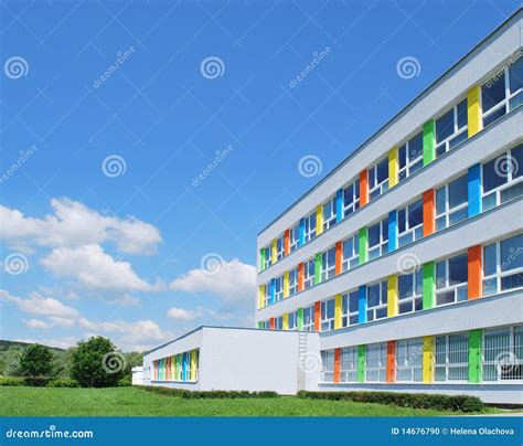 Exterior Of A Modern School Stock Photo Image 14676790