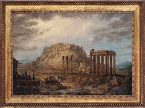 English School Circa 1820 View Of Athens From The Ilissus Circa