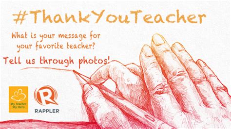 After almost a decade of travel, i've come to learn there is no more important word than saying thank you. #ThankYouTeacher: What is your message for your teacher?