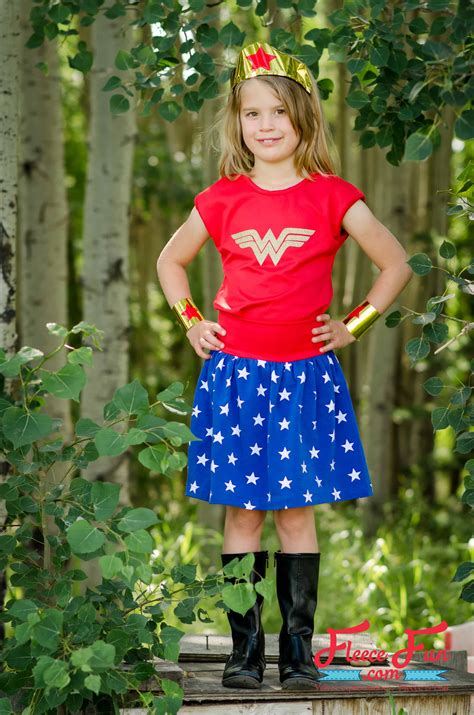 Wonder Woman Costume For Kids Diy ♥ Fleece Fun