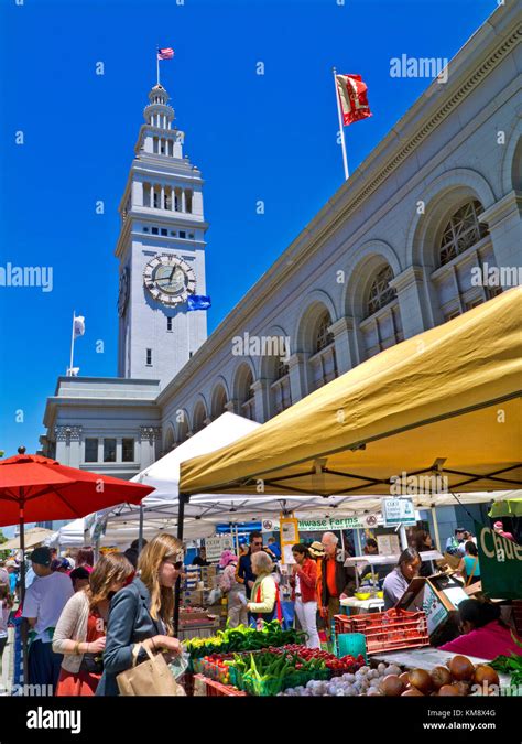 Embarcadero Farmers Market Day At The Ferry Building Embarcadero The