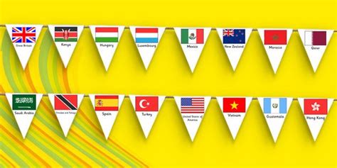 New Rio Olympics 2016 Country Flags Bunting Rio Olympics 2016