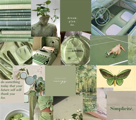 Sage Green Photo Wall Kit Olive Green Sage Aesthetic Etsy Olive