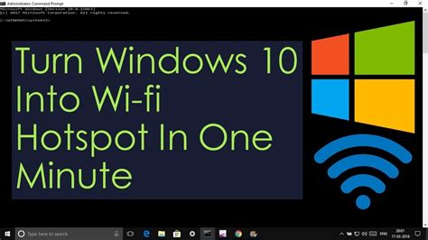 How To Turn Your Windows 10 Computerlaptop Into Wifi Hotspot Youtube