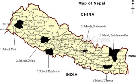 Political Map Of Nepal Indicating Research Districts Download Scientific Diagram