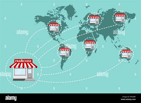 Franchise Business Concept Vector Illustration Business Marketing