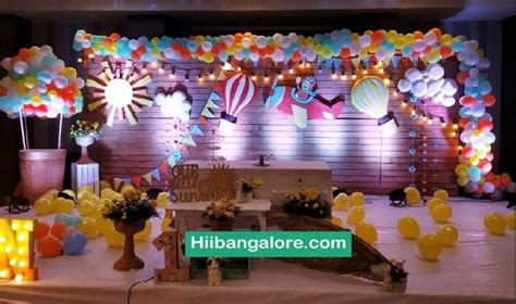 Parachute Theme Premium Birthday Party Balloon Decoration Bangalore