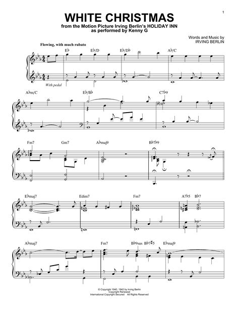 Kenny G White Christmas Sheet Music Pdf Notes Chords Christmas