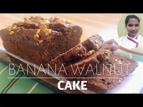 Add walnuts to your banana cake for a moreish, nutty treat. Banana Walnut Cake | Eggless Banana Walnut Cake | Banana ...