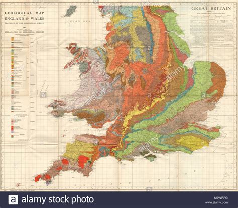Geological Map England Stock Photos And Geological Map England Stock