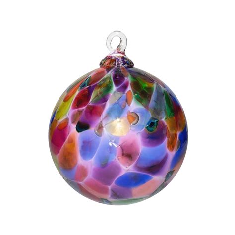 Hand Blown Glass Ornament Purple Magic Mix Suncatcher Etsy