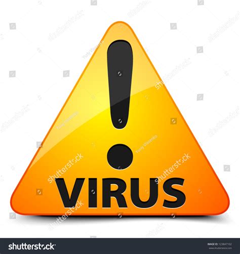 Virus Hazard Sign Stock Vector Illustration 123847102 Shutterstock