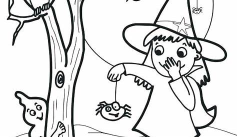 Witch Coloring Pages For Kids at GetColorings.com | Free printable