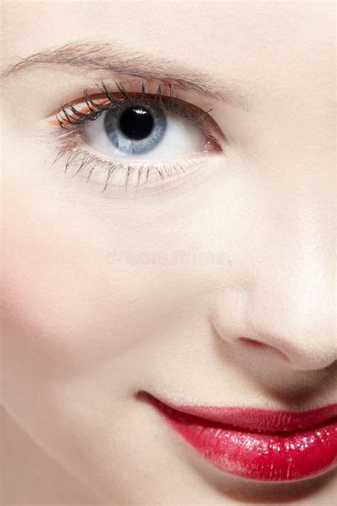 Girl S Half Face Portrait Stock Image Image Of Closeup 12936469