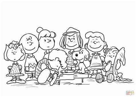 Charlie Brown Snoopy Christmas Coloring Pages