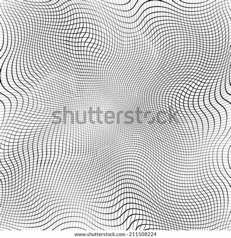 Wave Grid Overlay Background Simple Texture Ilustración De Stock