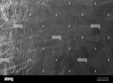 Silver Foil Texture With Crumpled Uneven Surface Stock Photo Alamy