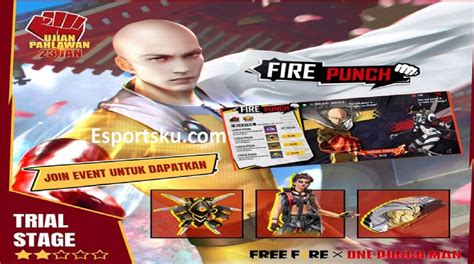 Free Diamond In Free Fire Ff X One Punch Man For You Esports