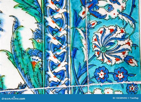 Elaborate Iznik Mosaic Tile Work Of The Harem In Topkapi Palace In