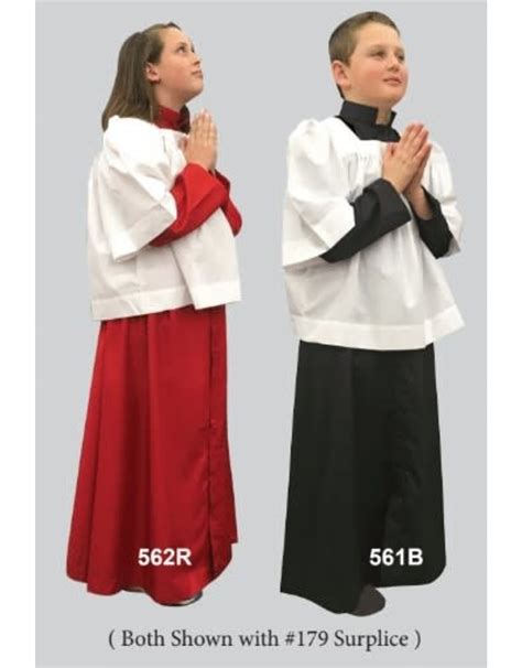 Altar Server Cassock Available In Red Or Black Reilly S Church Supply And T Boutique